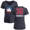 Women's Guerschon Yabusele Name and Number Banner Wave V-Neck T-Shirt - Navy