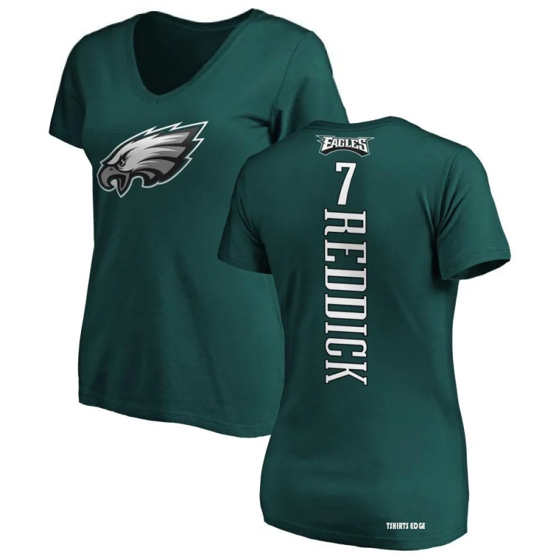 Women's Haason Reddick Backer Slim Fit T-Shirt - Green - Tshirtsedge