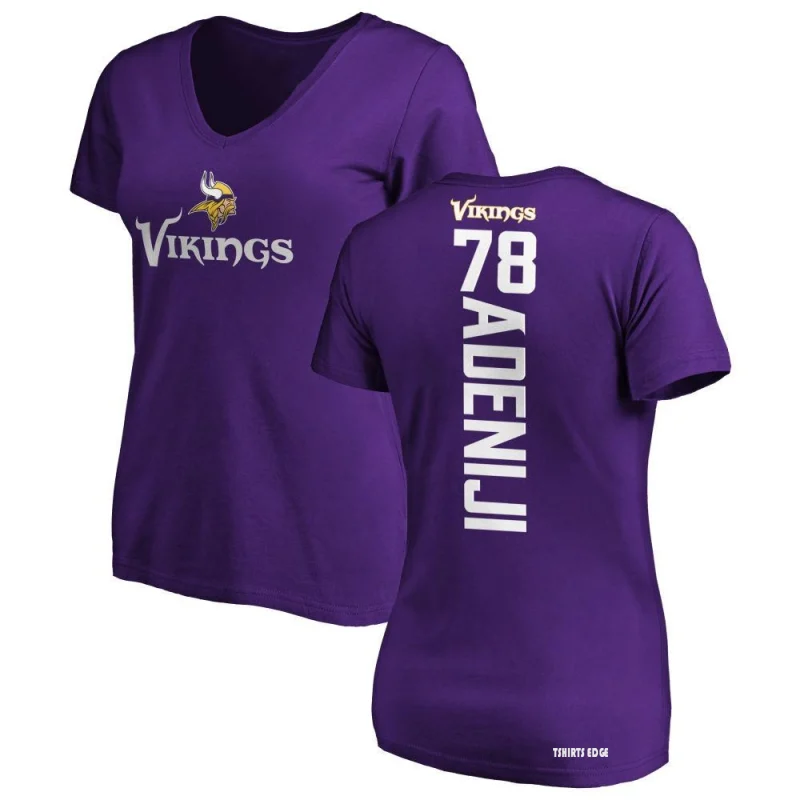 Women's Hakeem Adeniji Backer Slim Fit T-Shirt - Purple - Tshirtsedge