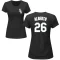 Women's Hanser Alberto Name & Number T-Shirt - Black