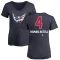 Women's Hardy Haman Aktell Name and Number Banner Wave V-Neck T-Shirt - Navy