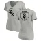 Women's Harold Baines RBI Slim Fit V-Neck T-Shirt - Heathered Gray