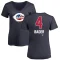 Women's Harrison Bader Name and Number Banner Wave V-Neck T-Shirt - Navy