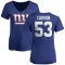 Women's Harry Carson Name & Number Slim Fit T-Shirt - Royal