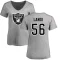 Women's Harvey Langi Name & Number Slim Fit T-Shirt - Ash