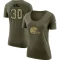 Women's Hassan Hall Legend Salute to Service Scoop Neck T-Shirt - Olive