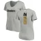 Women's Hines Ward Backer V-Neck T-Shirt - Ash