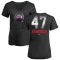 Women's Howie Kendrick Midnight Mascot V-Neck T-Shirt - Black