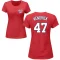 Women's Howie Kendrick Name & Number T-Shirt - Red