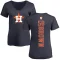 Women's Hunter Brown Backer Slim Fit T-Shirt - Navy