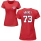 Women's Hunter Harvey Name & Number T-Shirt - Red