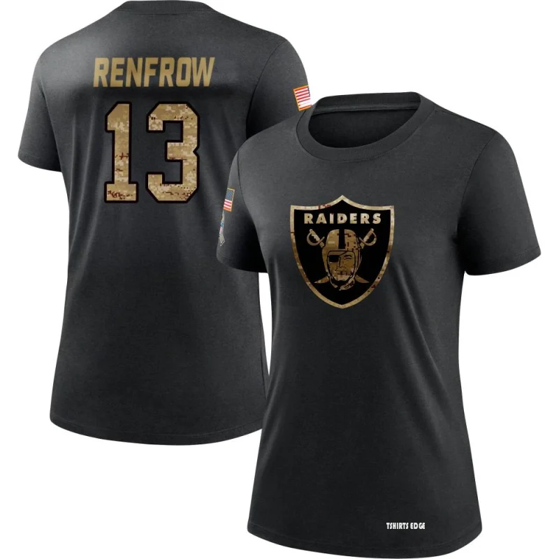 Women's Hunter Renfrow 2020 Salute To Service Performance T-Shirt - Black -  Tshirtsedge