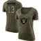 Women's Hunter Renfrow Legend Salute to Service Scoop Neck T-Shirt - Olive