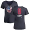 Women's Ian Happ Name and Number Banner Wave V-Neck T-Shirt - Navy