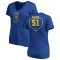 Women's Ichiro Suzuki RBI Slim Fit V-Neck T-Shirt - Royal