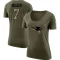 Women's Isaiah Bolden Legend Salute to Service Scoop Neck T-Shirt - Olive