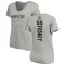 Women's Isaiah Foskey Backer V-Neck T-Shirt - Ash