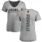 Women's Isaiah Saville Backer Slim Fit V-Neck T-Shirt - Heathered Gray