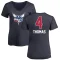 Women's Isaiah Thomas Name and Number Banner Wave V-Neck T-Shirt - Navy