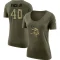 Women's Ivan Pace Jr. Legend Salute to Service Scoop Neck T-Shirt - Olive