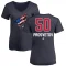 Women's Ivan Prosvetov Name and Number Banner Wave V-Neck T-Shirt - Navy