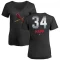 Women's J.A. Happ Midnight Mascot V-Neck T-Shirt - Black