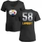 Women's Jack Lambert Midnight Mascot T-Shirt - Black