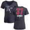 Women's Jackson Kowar Name and Number Banner Wave V-Neck T-Shirt - Navy