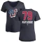 Women's Jackson Rutledge Name and Number Banner Wave V-Neck T-Shirt - Navy