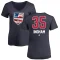 Women's Jacob Ingham Name and Number Banner Wave V-Neck T-Shirt - Navy