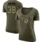 Women's Jacques Patrick Legend Salute to Service Scoop Neck T-Shirt - Olive