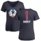 Women's Jaden Hardy Name and Number Banner Wave V-Neck T-Shirt - Navy