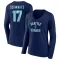 Women's Jaden Schwartz Name & Number Victory Arch T-Shirt - Navy