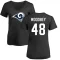 Women's Jaiden Woodbey Name & Number Slim Fit T-Shirt - Black