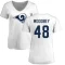 Women's Jaiden Woodbey Name & Number Slim Fit T-Shirt - White