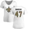 Women's Jake Bargas Name & Number Slim Fit T-Shirt - White