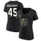 Women's Jake Bischoff 2023 Stanley Cup Final Name & Number V-Neck T-Shirt - Black