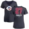 Women's Jake Fraley Name and Number Banner Wave V-Neck T-Shirt - Navy