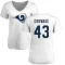 Women's Jake Gervase Name & Number Slim Fit T-Shirt - White