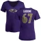 Women's Jake Guidone Name & Number V-Neck T-Shirt - Purple