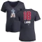 Women's Jake Lamb Name and Number Banner Wave V-Neck T-Shirt - Navy