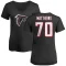 Women's Jake Matthews Name & Number Slim Fit T-Shirt - Black