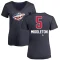 Women's Jake Middleton Name and Number Banner Wave V-Neck T-Shirt - Navy