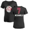 Women's Jalen McDaniels Name and Number Banner Wave V-Neck T-Shirt - Black