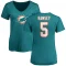 Women's Jalen Ramsey Name & Number Slim Fit T-Shirt - Aqua