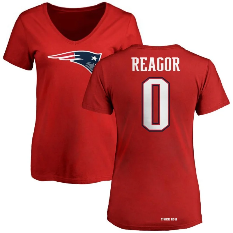 Women's Jalen Reagor Name & Number Slim Fit T-Shirt - Red