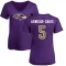 Women's Jalyn Armour-Davis Name & Number Slim Fit T-Shirt - Purple