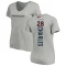 Women's Jamaal Charles Backer V-Neck T-Shirt - Ash