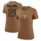 Women's Jamaal Williams Legend 2023 Salute To Service Performance T-Shirt - Brown