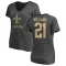 Women's Jamaal Williams One Color T-Shirt - Ash